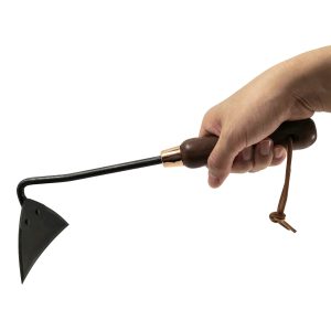 Garden triangular hoe with wooden handle -TG21041020-C