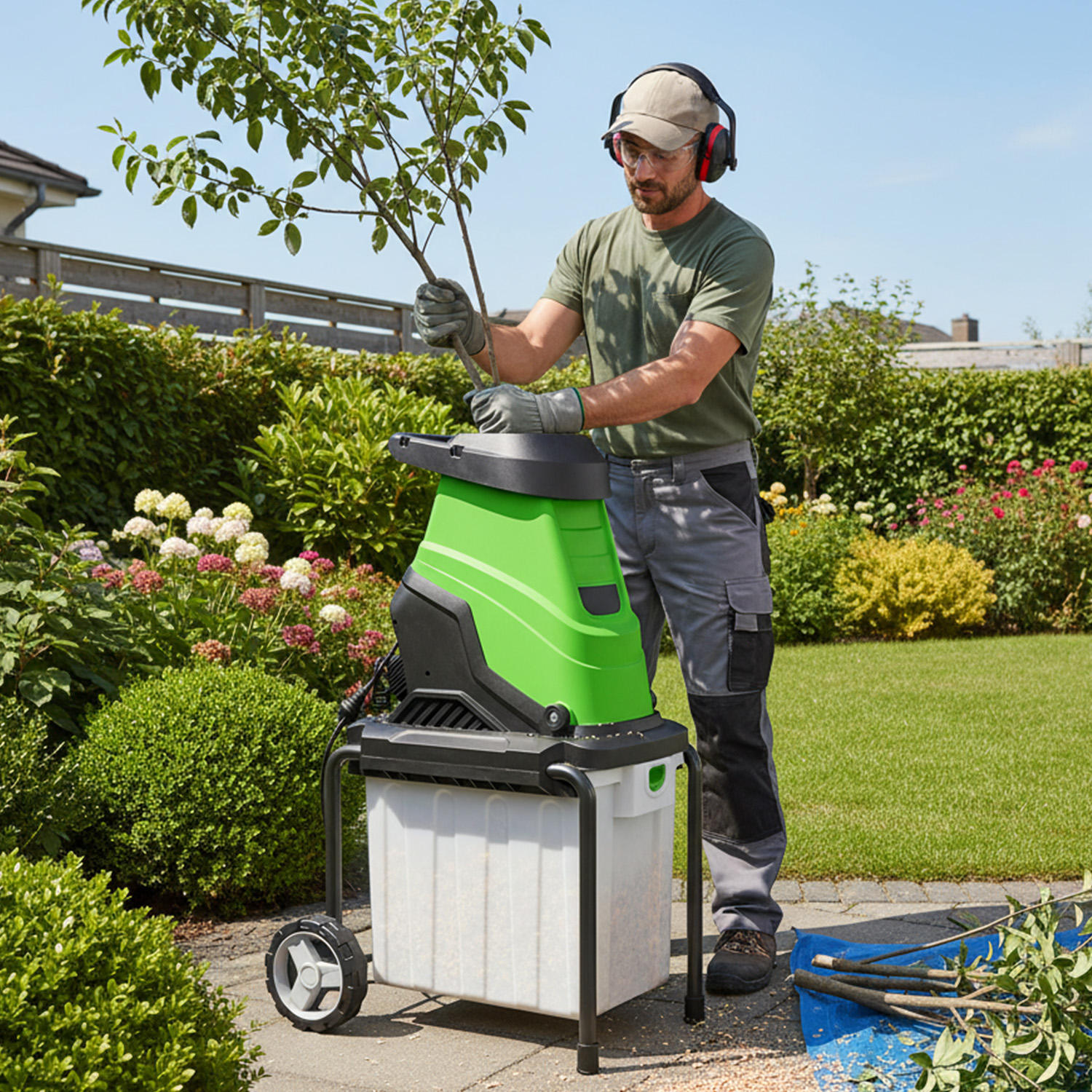 2800W electric garden shredder