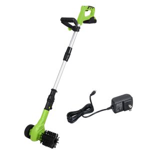 20V Cordless Garden Grass Leaf Sweeper Power Brush Machine for Artificial Grass