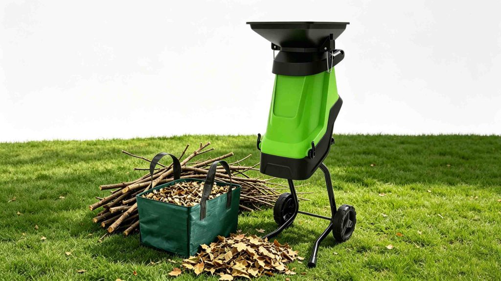 garden leaf and branch shredder